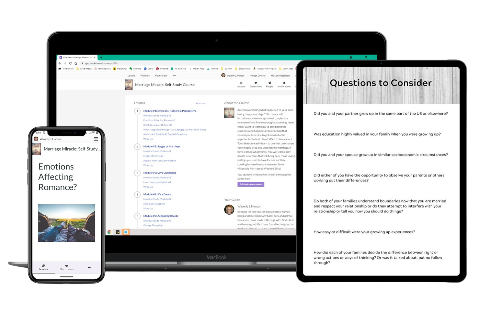 marriage miracle self-study mockup tech photo (2)